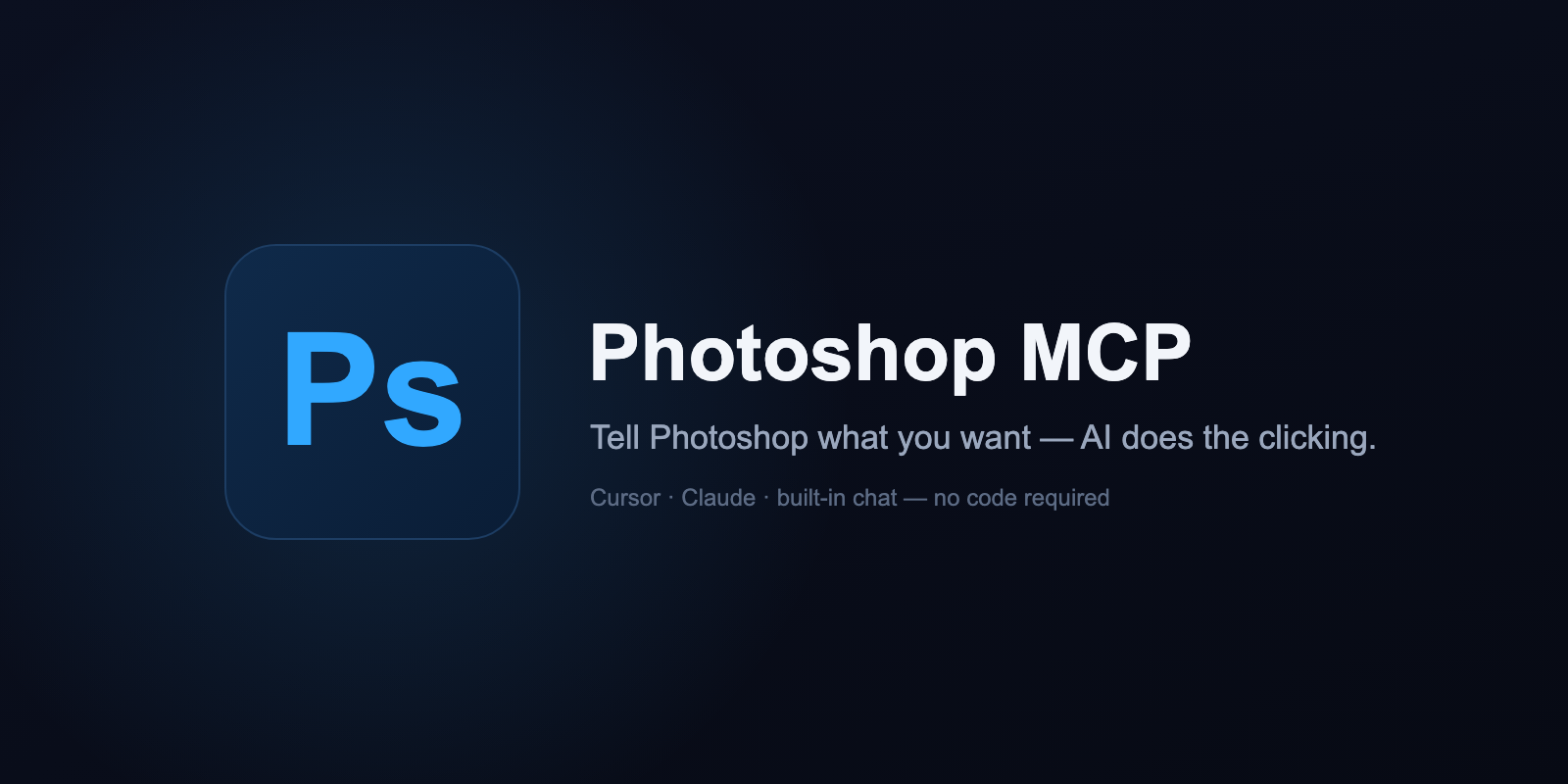 Photoshop MCP — AI-driven Photoshop automation